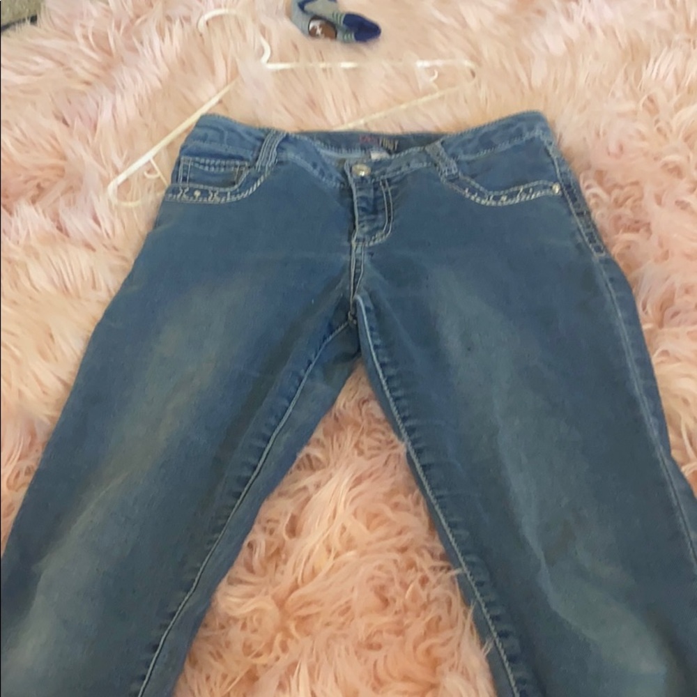 Girls light wash jeans size 16
